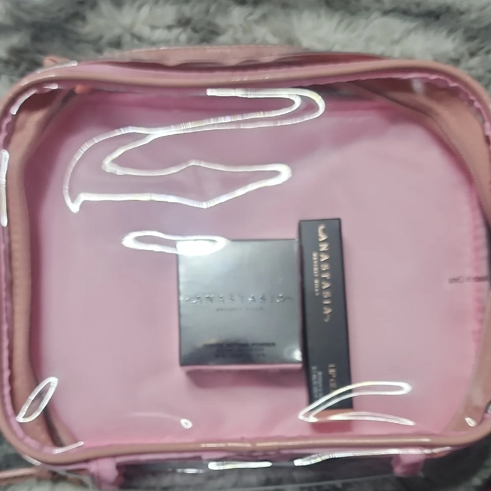 Anastasia Beverly Hills Loose Setting Powder and Lip Gloss Set - Pink and Silver